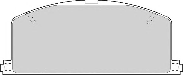 Комплект тормозных колодок, дисковый тормоз FD6200A