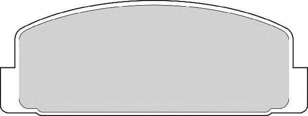 Комплект тормозных колодок, дисковый тормоз FD6554A