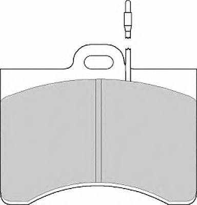 Kit de plaquettes de frein, frein à disque FD153A