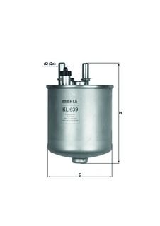 Fuel filter KL 639D