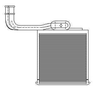 Теплообменник, отопление салона 242M01