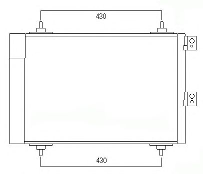 Condenser, air conditioning 707M58
