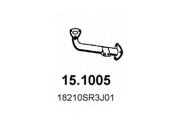 Tubo gas scarico 15.1005