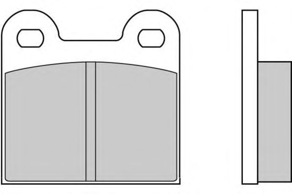 Комплект тормозных колодок, дисковый тормоз 12-0010