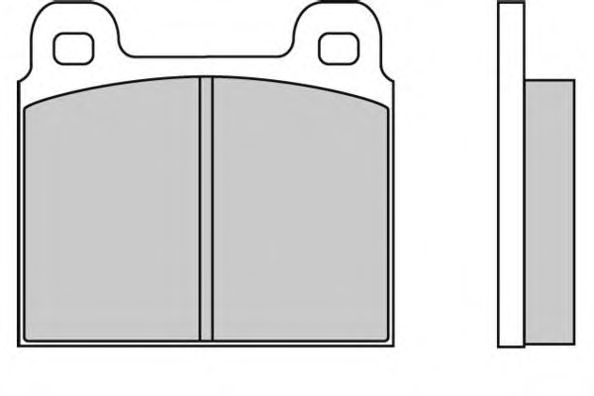 Комплект тормозных колодок, дисковый тормоз 12-0011