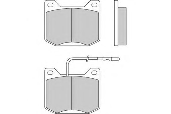 Комплект тормозных колодок, дисковый тормоз 12-0014