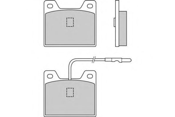 Комплект тормозных колодок, дисковый тормоз 12-0015