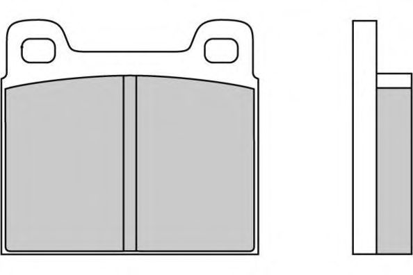 Комплект тормозных колодок, дисковый тормоз 12-0036