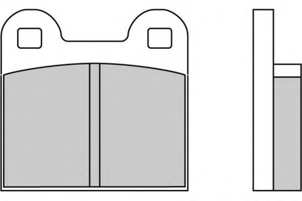 Комплект тормозных колодок, дисковый тормоз 12-0047