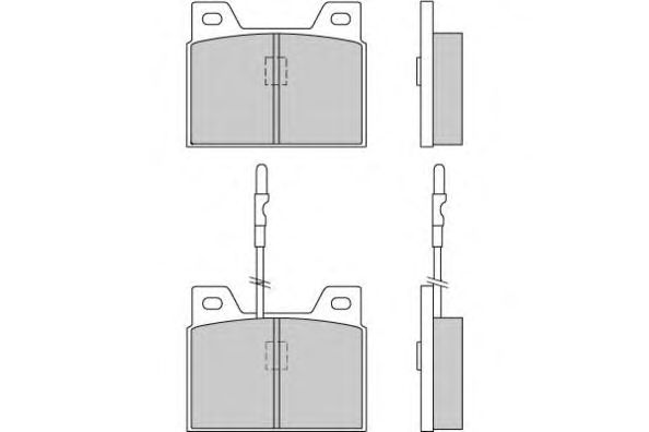 Комплект тормозных колодок, дисковый тормоз 12-0066