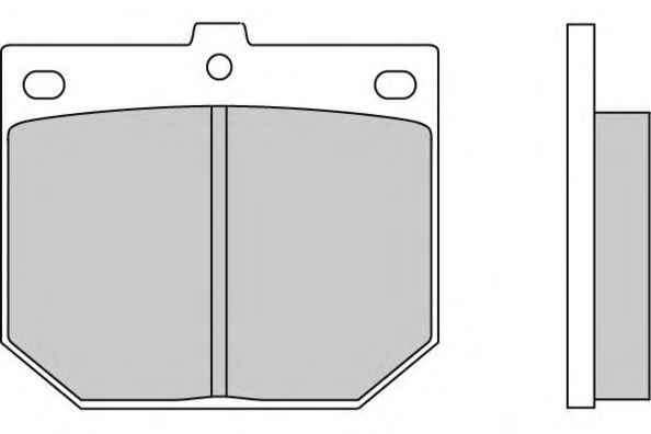 Комплект тормозных колодок, дисковый тормоз 12-0078