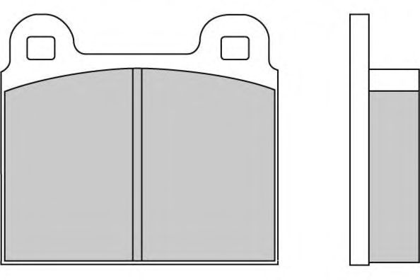 Комплект тормозных колодок, дисковый тормоз 12-0082