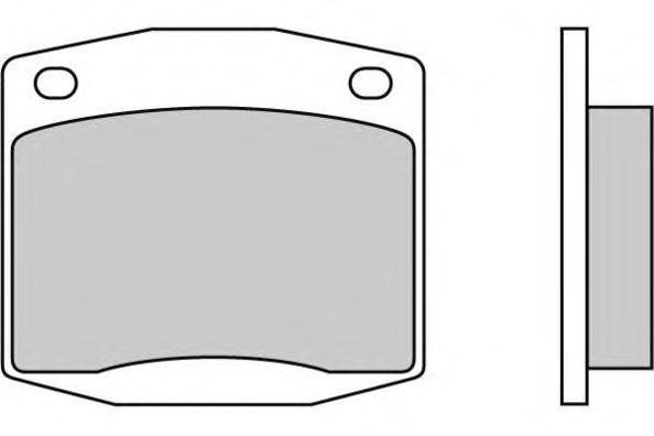 Комплект тормозных колодок, дисковый тормоз 12-0116