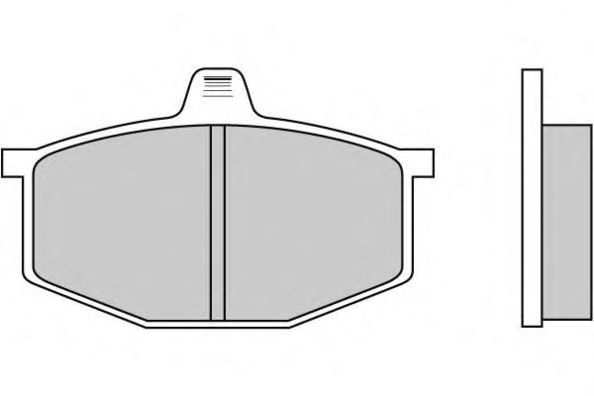 Комплект тормозных колодок, дисковый тормоз 12-0124