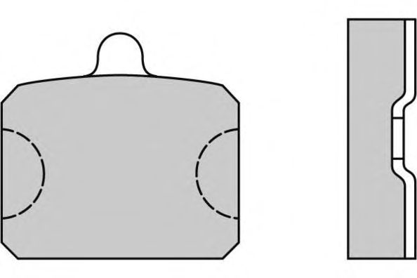 Комплект тормозных колодок, дисковый тормоз 12-0126