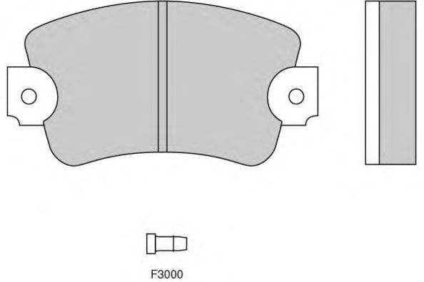 Комплект тормозных колодок, дисковый тормоз 12-0132
