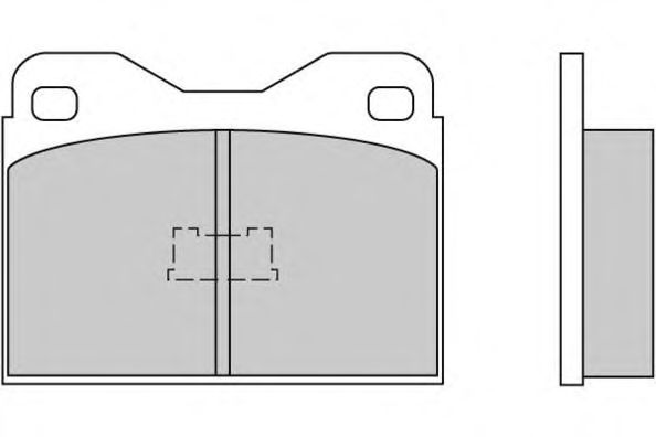 Комплект тормозных колодок, дисковый тормоз 12-0135