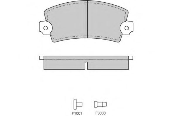 Комплект тормозных колодок, дисковый тормоз 12-0220
