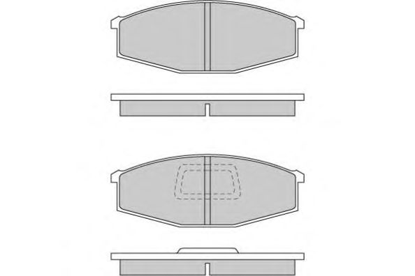 Комплект тормозных колодок, дисковый тормоз 12-0235