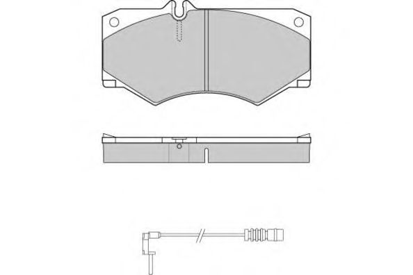 Комплект тормозных колодок, дисковый тормоз 12-0238