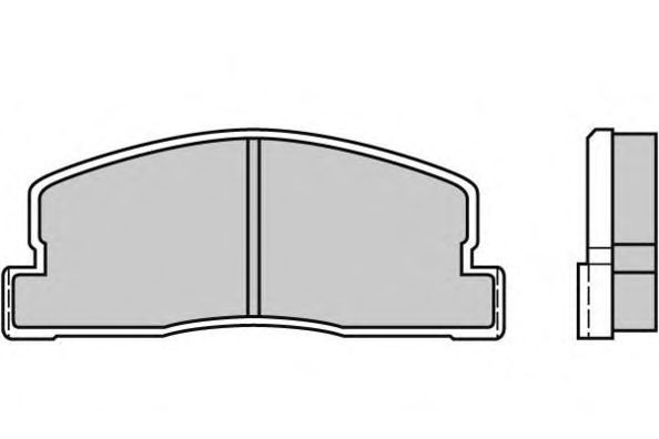 Комплект тормозных колодок, дисковый тормоз 12-0247
