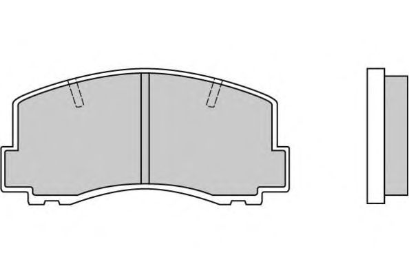 Комплект тормозных колодок, дисковый тормоз 12-0256