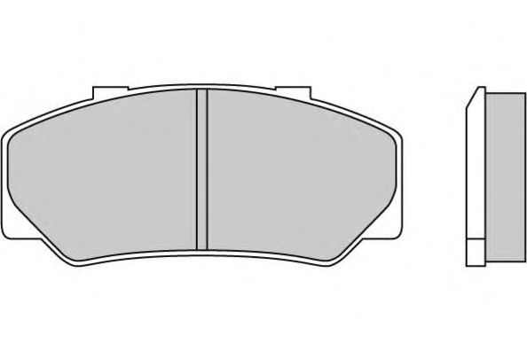 Комплект тормозных колодок, дисковый тормоз 12-0267
