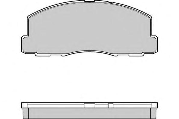 Комплект тормозных колодок, дисковый тормоз 12-0299