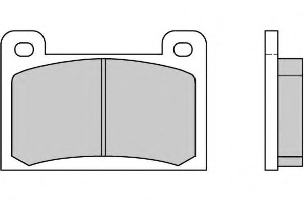 Комплект тормозных колодок, дисковый тормоз 12-0354