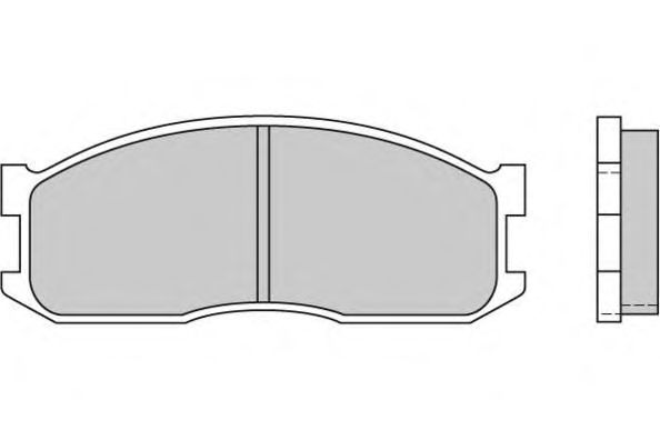 Комплект тормозных колодок, дисковый тормоз 12-0389