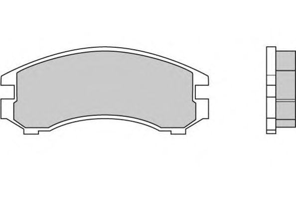 Комплект тормозных колодок, дисковый тормоз 12-0441