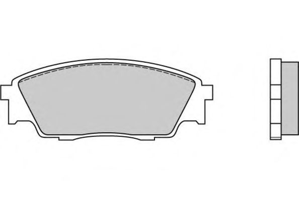 Комплект тормозных колодок, дисковый тормоз 12-0446