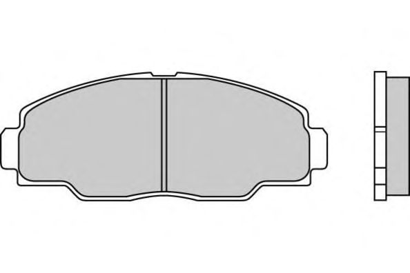 Комплект тормозных колодок, дисковый тормоз 12-0540