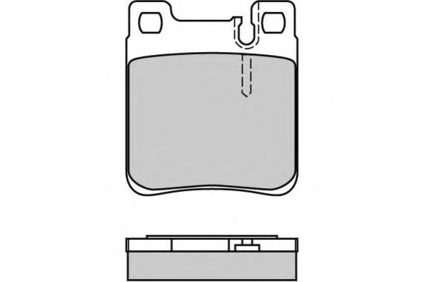 Комплект тормозных колодок, дисковый тормоз 12-0653
