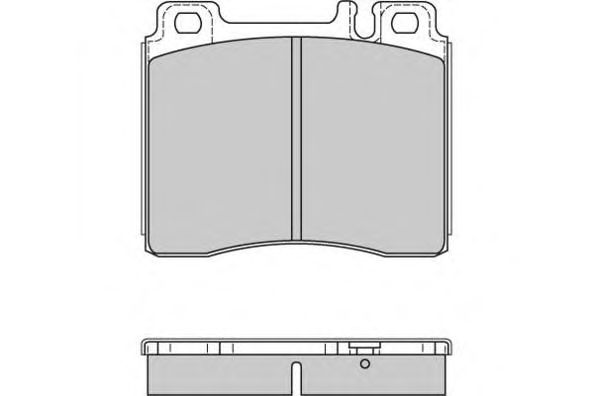 Комплект тормозных колодок, дисковый тормоз 12-0657