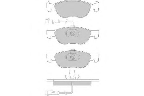 Комплект тормозных колодок, дисковый тормоз 12-0667