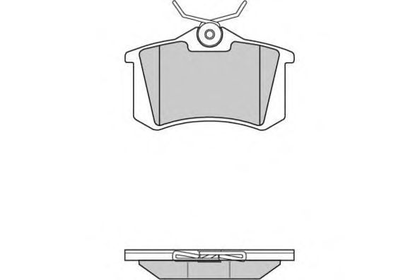 Комплект тормозных колодок, дисковый тормоз 12-0807