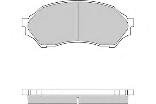 Комплект тормозных колодок, дисковый тормоз 12-0895