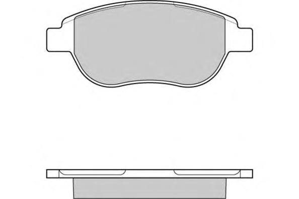 Комплект тормозных колодок, дисковый тормоз 12-0972