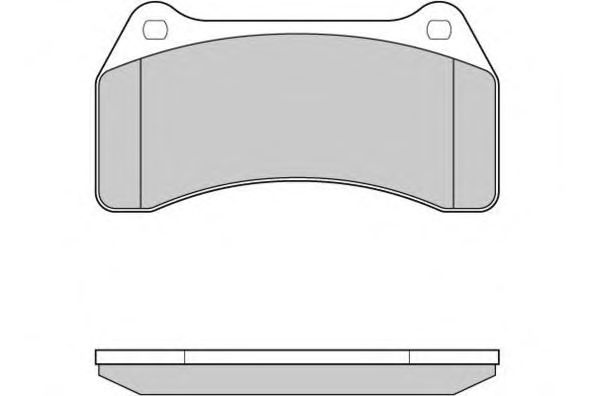 Комплект тормозных колодок, дисковый тормоз 12-1154