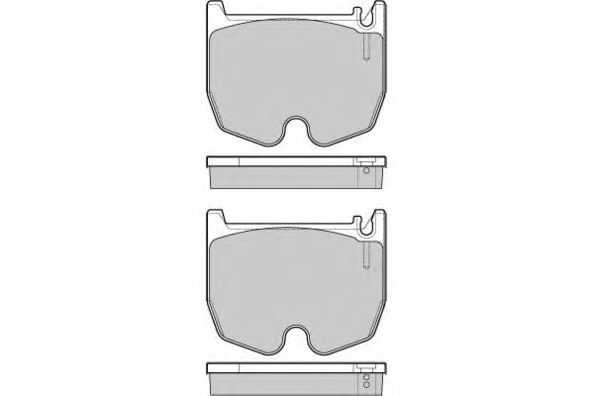Комплект тормозных колодок, дисковый тормоз 12-1163
