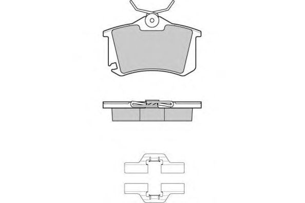 Kit de plaquettes de frein, frein à disque 12-1175