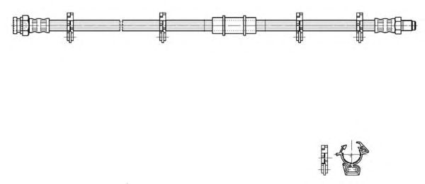 Tubo flexible de frenos 517062