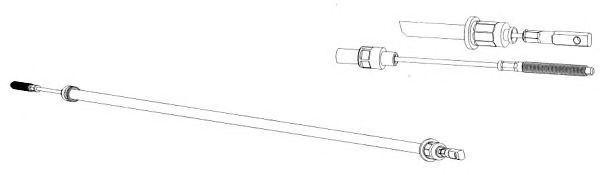 Cable, parking brake CT02124
