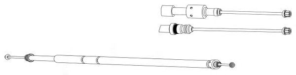 Cable, parking brake CT02153
