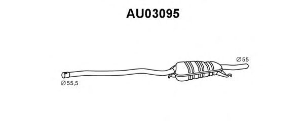 Silenciador posterior AU03095