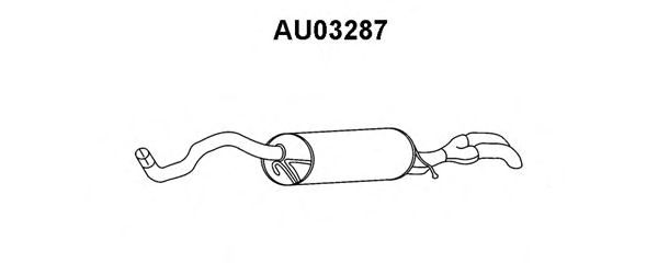 Глушитель выхлопных газов конечный AU03287