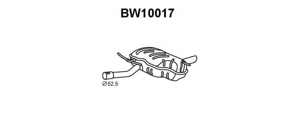 Silenziatore posteriore BW10017
