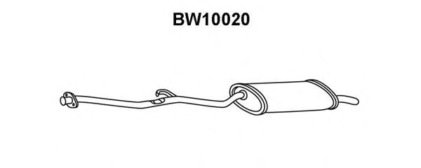 Panela de escape traseira BW10020
