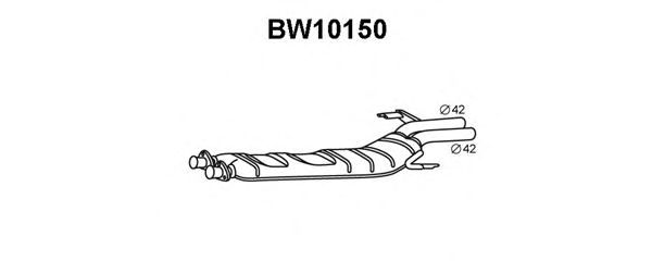 Panela de escape dianteira BW10150